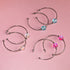 Arc-en-ciel blanc | Argent | Boucles d'oreilles créoles en verre sirène